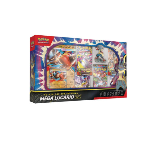 mega lucario ex, box mega lucario ex, collezione pokemon statuina, pokemon xy megavoluzione, lucario ex promo, collezione pokemon italiana, box pokemon sigillata, pokemon megavoluzione lucario