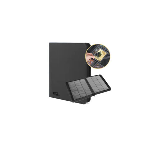 TCGLAB Binder con Zip per Carte Pokémon e TCG – Nero o Blu