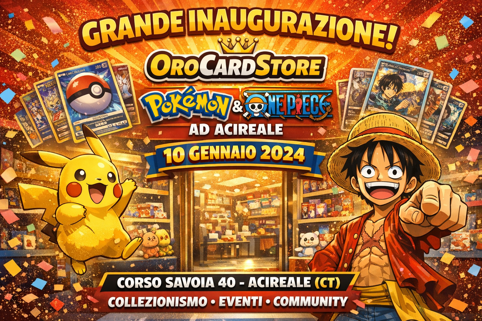 Inaugurazione di OroCardStore ad Acireale