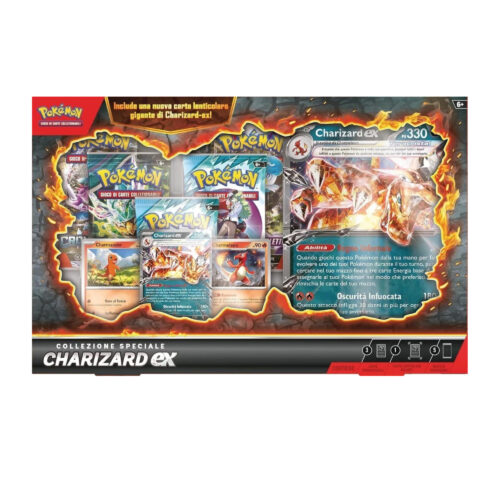 POKèMON CARD GAME COLLEZIONE SPECIALE CHARIZARD EX 5 PACK ITALIANO SEALED